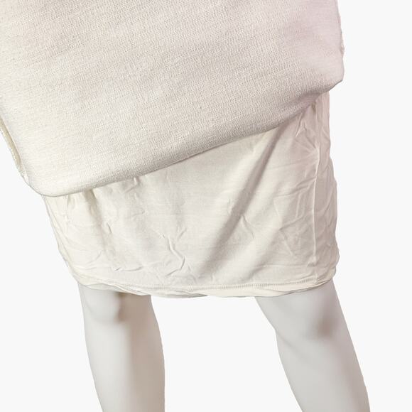 DOLAN Long-Sleeve Jacqueline Belted Midaxi Pencil Dress (Ivory | Size S) - Picture 10 of 12